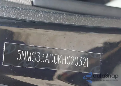 2019 Hyundai Santa Fe Sel z USA, uszkodzony, nr VIN 5NMS33AD0KH020321